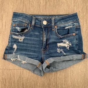 American eagle super stretch denim shorts